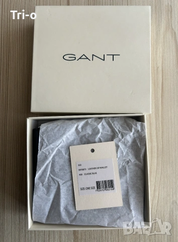 GANT Кожен портфейл с цип, снимка 4 - Портфейли, портмонета - 55124657