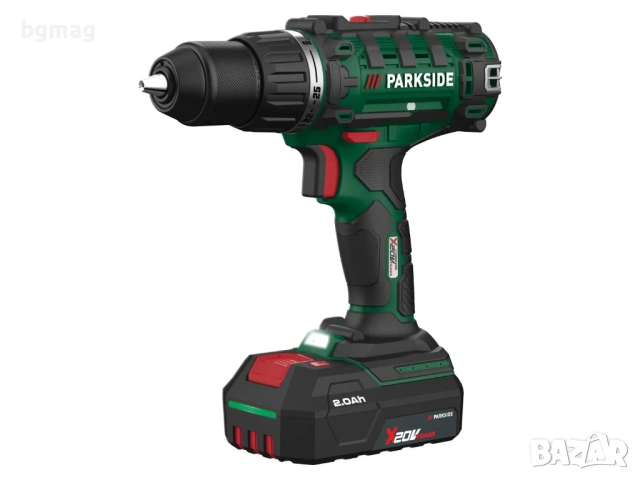 PARKSIDE PABS 20-Li I9 комплект винтоверт,зарядно и 2бр.батерия и инструменти, снимка 6 - Винтоверти - 54258141