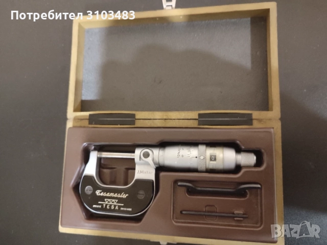 Микрометър TESA 0-25mm/точност 0.001mm , снимка 3 - Стругове - 55302083