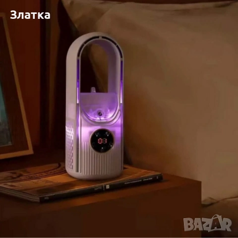 Air Multiplier 3-в-1 – Компактен USB вентилатор с овлажнител, пречиствател на въздух и LED светлина, снимка 5 - Други стоки за дома - 54757713