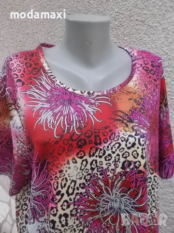 4XL - Нова еластична блуза „M Collection”- , снимка 3 - Туники - 55288799