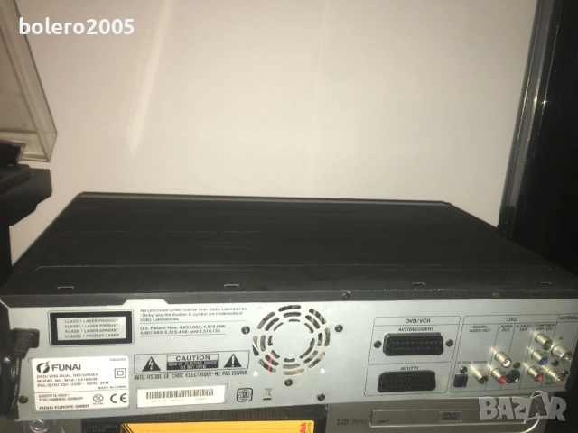 FUNAI DVD/VHS Dual Recorder, снимка 4 - Плейъри, домашно кино, прожектори - 54614141