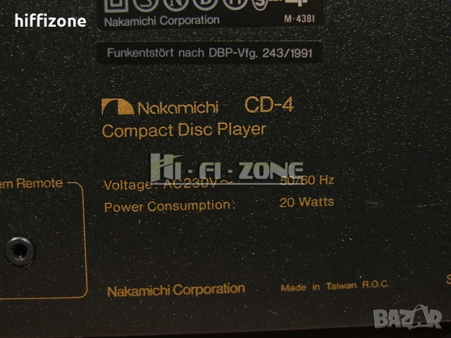 CD плеър   Nakamichi cd-4 , снимка 9 - Ресийвъри, усилватели, смесителни пултове - 54203171