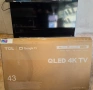 Смарт телевизор TCL QLED 43C635, 43" (108 см), Smart Google TV, 4K Ultra HD НОВ!!!, снимка 1