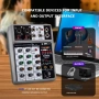 Професионален аудио миксер BOMGE, 4-канален цифров USB Bluetooth Echo Delay ефект, вход 48V, снимка 10