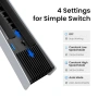 KIWIHOME подобре охлаждащ вентилатор за PS5 Pro с 4 вентилатора , снимка 3