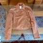 Естествена кожа Esprit байкър яке XS в отлично състояние, снимка 2