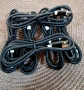 Висококачествен USB - Mini USB 5pin кабел, с ферит, черен, 1.5 метра с оплетка, снимка 1