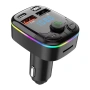 Трансмитер за кола FM блутут bluetooth двойно Usb хендсфри Transmitter аудио приемник MP3 Type-C за, снимка 5