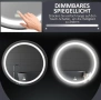 LED Димируемо огледало за баня Ф60 Kleankin, снимка 4