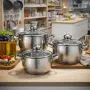 Комплект тенджери Swissgold EMMIE (SG-18099) – 3 броя с 5-слойно капсуловано дъно, снимка 13