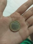 Италианска монета 1€ употребявана с дизайн Витрувиански човек 2002 , снимка 2