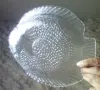 Стъклено плато форма на риба ,ордьоври , снимка 3