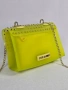 Нова дамска чанта Steve Madden Yellow Jelly с несесер, снимка 3