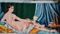 „Венера с огледало“ , френски гоблен на марката Margot de Paris. , снимка 6