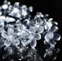 Многоцветни коледни LED лампички с цветя с щепсел  - Многоцветни, дължина - 5м ,28бр лампички., снимка 12