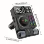 Автомобилен FM предавател и FM трансмитер Bluetooth 5.3 с PD 30W бързо зареждане, Hi-Fi звук и Hands, снимка 2