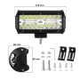 Комплект 2 броя LED BAR фарове 240W, 24000LM – IP68, 12V/24V, за трактор, камион, ATV, офроуд 10368, снимка 7