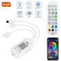 Smart WiFi RGB LED контролер Tuya, дистанционно с 24 бутона, димер, музикален и гласов контрол 10332, снимка 3