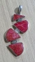 Сребърна висулка 925 проба с червен корал 8,02 гр , снимка 2