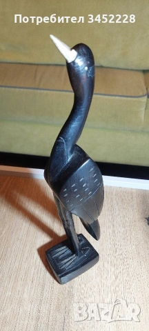 Дърворезба масив за ценители височина 34см , снимка 6 - Декорация за дома - 54165492