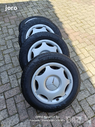 GUMI + DJANTI 195/65/15 MERCEDES C 220, снимка 5 - Гуми и джанти - 54824492