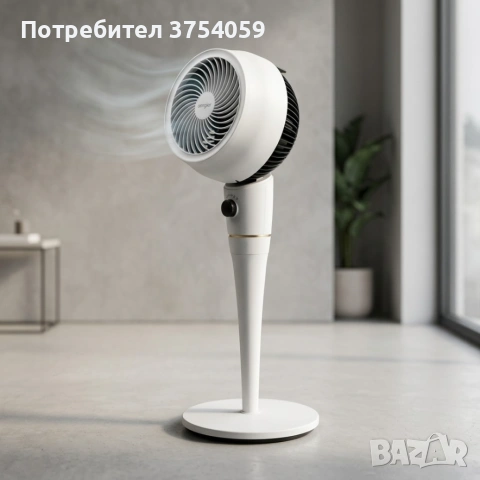 Тих и мощен вентилатор с въздушна циркулация – идеален за спалня, офис и дом, снимка 2 - Вентилатори - 55148289