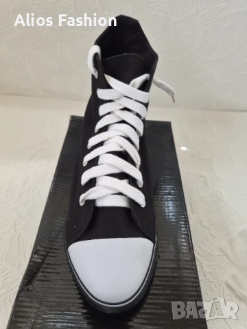 Високи кецове тип Converse – НОВИ, снимка 7 - Ежедневни обувки - 54776205