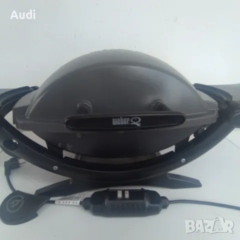 Електрическо барбекю WEBER Q140 Масивен корпус от лят алуминий Масивна чугунена решетка , снимка 8 - Барбекюта - 55391862