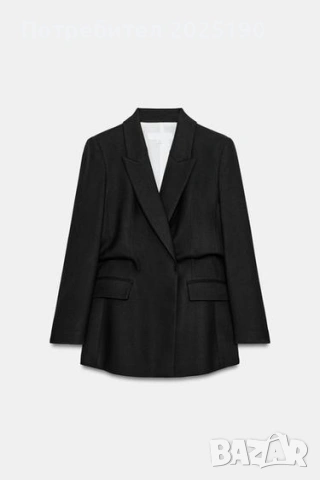 Дамски черен блейзър Zara
