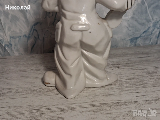 Стара Порцеланова Фигура Клоун със Забележки, снимка 9 - Антикварни и старинни предмети - 54752966