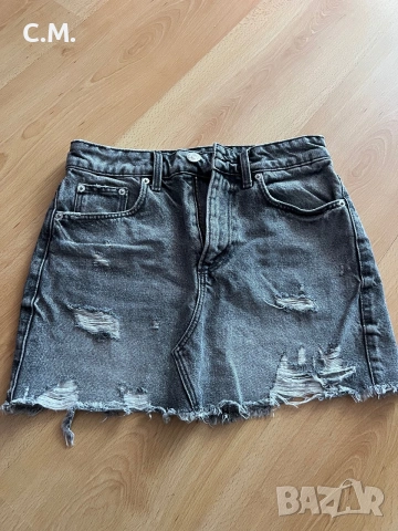 Zara къса дънкова пола 