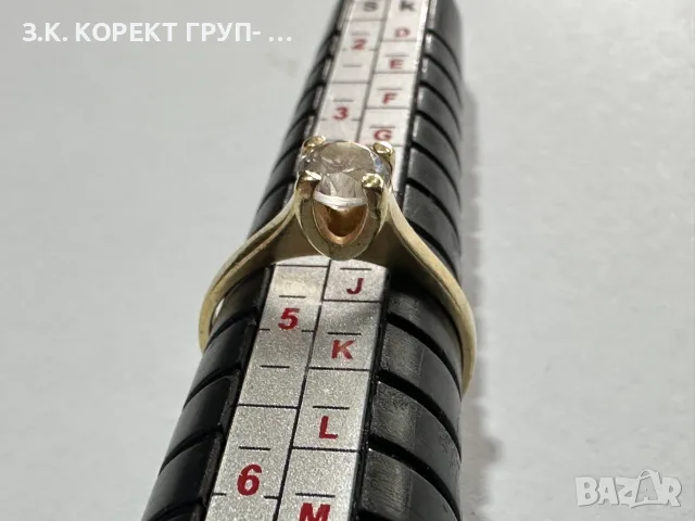 Златен дамски пръстен 14K – 1,94гр - Размер 48, снимка 3 - Пръстени - 55310995