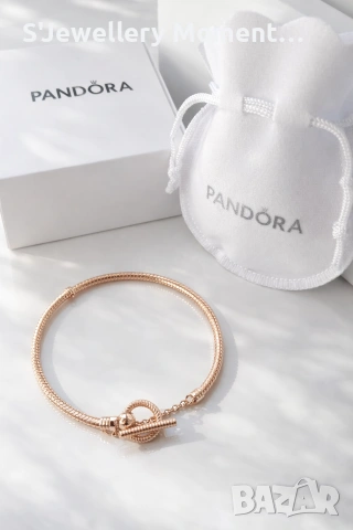 Гривна Пандора - PANDORA Rose Gold O Clasp , снимка 2 - Гривни - 55137617