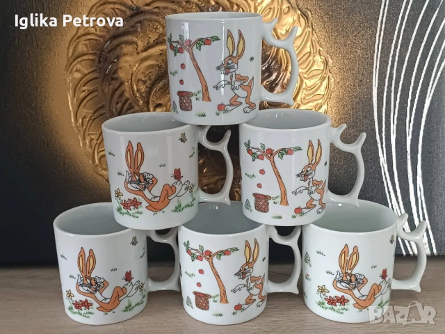 Порцеланови чаши с детски мотив , снимка 2 - Чаши - 54595061
