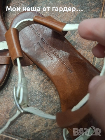 Сандали маркови Attilio Leombruni ,37r. , снимка 4 - Сандали - 54134901