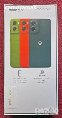 Смартфон Motorola G06 Dual SIM, 64GB, 4GB RAM- Запечатан - ГАРАНЦИЯ А1