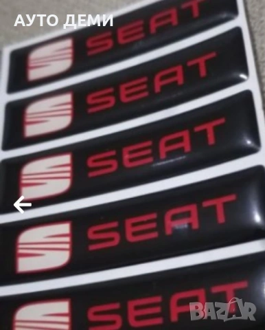 Стикери лепенки Сеат Seat ФР FR за капачки на джанти и калник или купе кола автомобил джип мотор, снимка 14 - Аксесоари и консумативи - 30678682