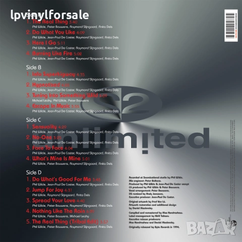 2UNLIMITED — «Real Things» (1994/2021, снимка 2 - Грамофонни плочи - 54702519