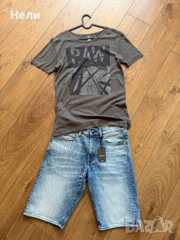 G-Star Raw Нови мъжки къси оригинални дънки, снимка 14 - Къси панталони - 54887281
