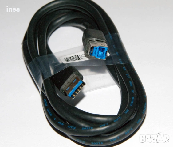 Dell USB 3.0 SS А-B кабел cable за монитор принтер скенер МФУ MFP printer scanner , снимка 2 - Кабели и адаптери - 54557620