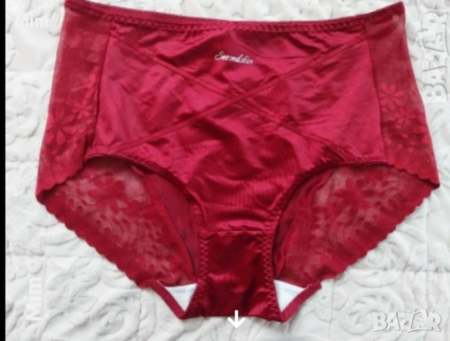 2XL Червена сатенена бикина , снимка 2 - Бельо - 55159108