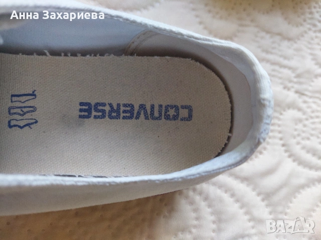 Дамски бели кецове Converse 40, снимка 3 - Кецове - 54709235