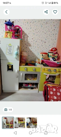 Детска дървена кухня , снимка 2 - Играчки за стая - 54616911