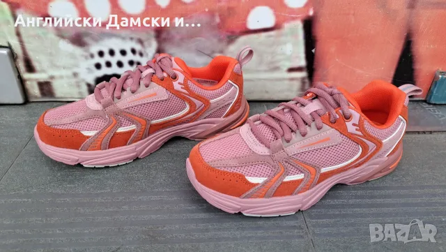 Английски дамски маратонки с естествена кожа-Clarks, снимка 5 - Маратонки - 55327949