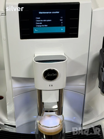 Кафемашина кафе автомат Jura E8 piano white с гаранция, снимка 7 - Кафемашини - 54156391