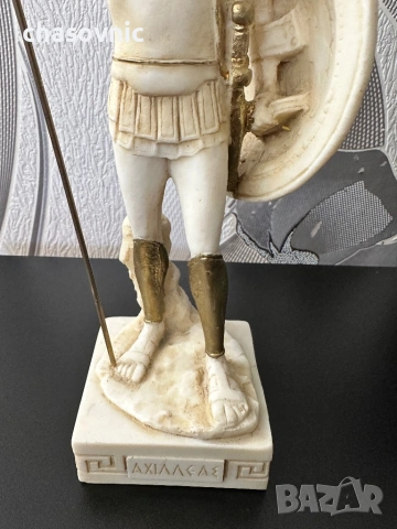 Ахил статуетка от алабастър 24 см височина декорация фигура история, снимка 8 - Антикварни и старинни предмети - 54157270