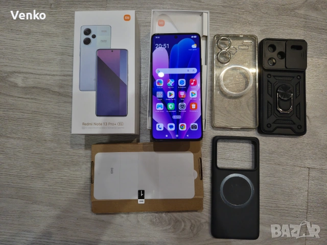 Xiaomi Redmi Note 13 Pro+ 5G 256GB в отлично състояние – като нов., снимка 2 - Xiaomi - 55212309
