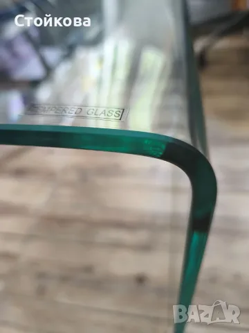 Модерна холна маса от цяло извито закалено стъкло (Tempered Glass), снимка 5 - Маси - 55325774