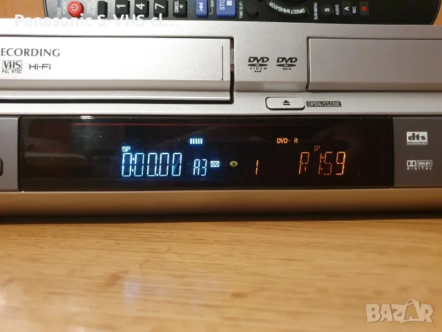 Panasonic DMR-ES30V VHS-DVD recorder, снимка 5 - Плейъри, домашно кино, прожектори - 55607992